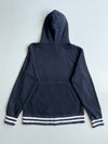 Champion Black Hoodie – Striped Rib Hem & Cuffs – (S)