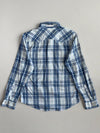 Levi’s | Blue Plaid Western Snap Button Shirt(L)