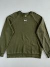 Under Armour Olive Green Centre Logo Fleece Sweatshirt (XL)