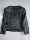 Round-Neck Ultra Premium Leather Jacket (M)