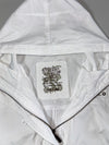 Diesel White Cargo Hooded Jacket – White, multi-pocket utility style, (M)