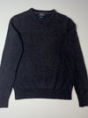 Tommy Hilfiger Tailored Charcoal Italian Wool V-Neck Sweater (XS)
