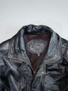 Mostang Italy Mode Quilted Leather Bomber Jacket (M)