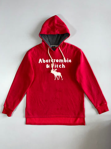 Abercrombie & Fitch Red Muscle Fit Hoodie (L)