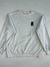 Puma White Fleece Crewneck Sweatshirt – Chest Patch Logo (XL)