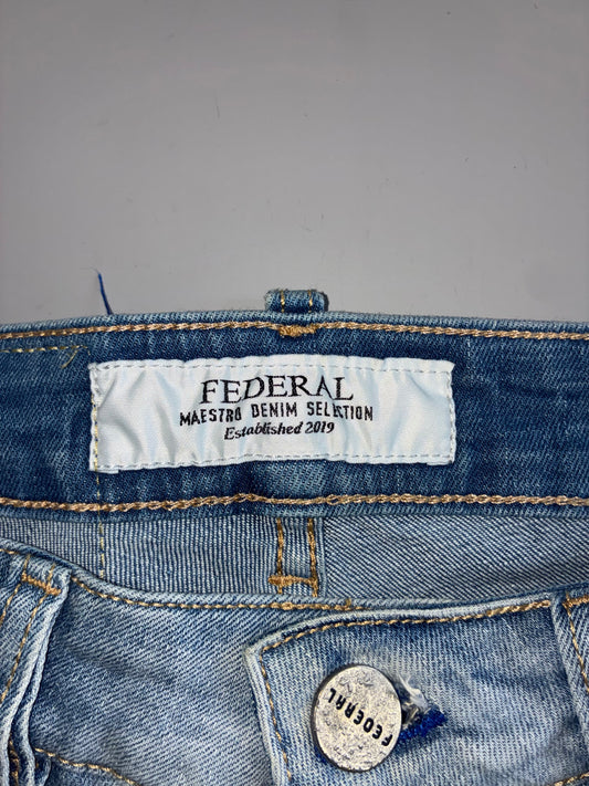 Federal Maestro Distressed Denim Shorts (W:30) (L:19)