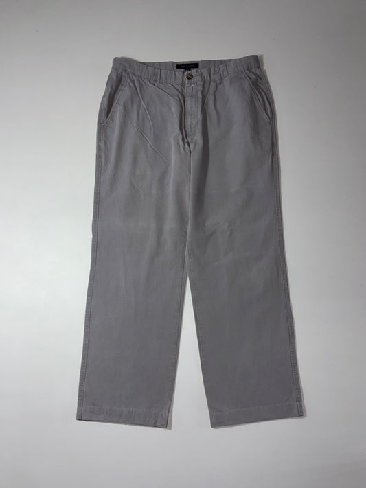 Tommy Hilfiger Grey Cotton Chino Trousers (W:34) (L:40)