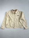 Vintage 90s Polo Sport Ralph Lauren Cream Cotton Zip Jacket (3XL)