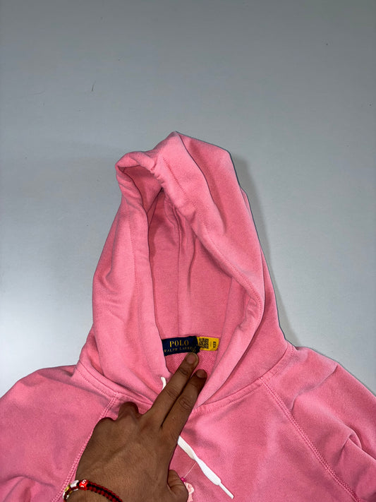 Polo Ralph Lauren Big Pony Hoodie in Pink With QR (S)