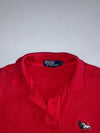 Polo Ralph Lauren Vintage Polo Shirt Embroidered Polo Player Logo Red (XL)