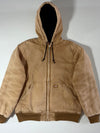 Vintage Dickies Tan Hooded Canvas Work Jacket (XL)