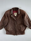 Le Village du Cuir Striped Leather Jacket (XL/2XL)