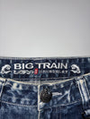 Big Train | Y2K Bleach Wash Straight Jeans (W:34) (L:43)