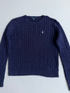 Ralph Lauren | Navy Cable Knit Sweater | (S/M)