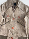 Vero Moda Belted Leather Jacket Taupe Women’s (S)