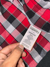 Superdry JPN Harrington Jacket – Washed Black with Red Check Lining (M)