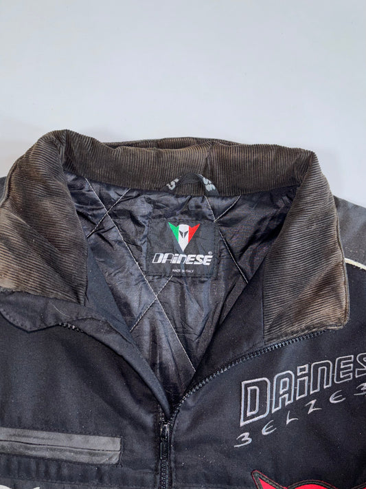 Dainese Belize Black grey Dragon Print Textile Jacket with Detachable Arm (XL)