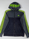 Adidas | Colorblock 3-Stripe Zip Hoodie  (M)