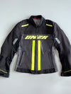Onza Italia | Mesh Moto Jacket | Black & Neon Yellow (Paded) (XS)