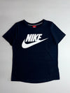 Nike Big Swoosh Logo Tee — Black (S)