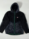 Vintage Nike Black Sherpa Quilted Hooded Jacket (L)