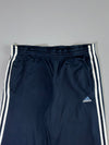 Adidas Track Pants — Navy/White/Blue Logo Elastic (W:36|L:41)