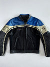 Dainese Blue/Silver Racing (Elbow padded) Leather Jacket (M)