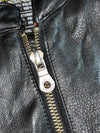 Harley-Davidson Racing Black, Orange & Cream Leather Jacket – Vintage Moto Racer (M)