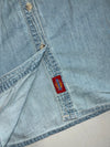 Dickies Light Wash Chambray Denim Shirt – Double Flap Pockets (S)