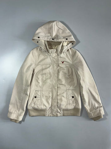AMERICAN EAGLE | Sherpa-Lined Hooded Bomber (M)