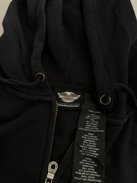 Harley-Davidson Canada 100 Years Zip-Up Hoodie Black (XL)