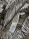 Levi's Zebra Print Button-Up Shirt — Black & White / Oversized Fit (XL)