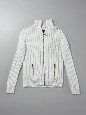 Lauren Ralph Lauren Full Zip Cable Knit Sweater women’s (XS)
