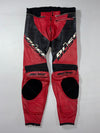 Büse Red & Black Armored Leather Motorcycle Racing Pants (W:37) (L:40)