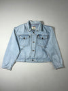 Vintage Levi’s Two Horse Light Wash Cropped Denim Trucker Jacket (XL)