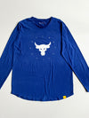 Under Armour Project Rock "All Day Hustle" Long Sleeve Tee – Royal Blue (2XL)
