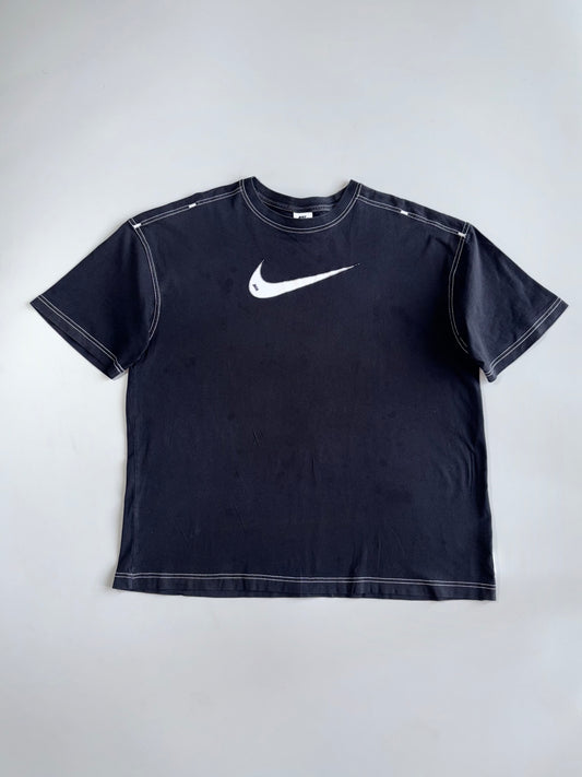 Vintage Nikes Big Swoosh Contrast Stich T-Shirt (XL/2XL)
