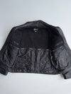 Schott N.Y.C. Cowhide Leather Trucker Jacket Made in USA, Genuine Full-Grain Leather (2XL)