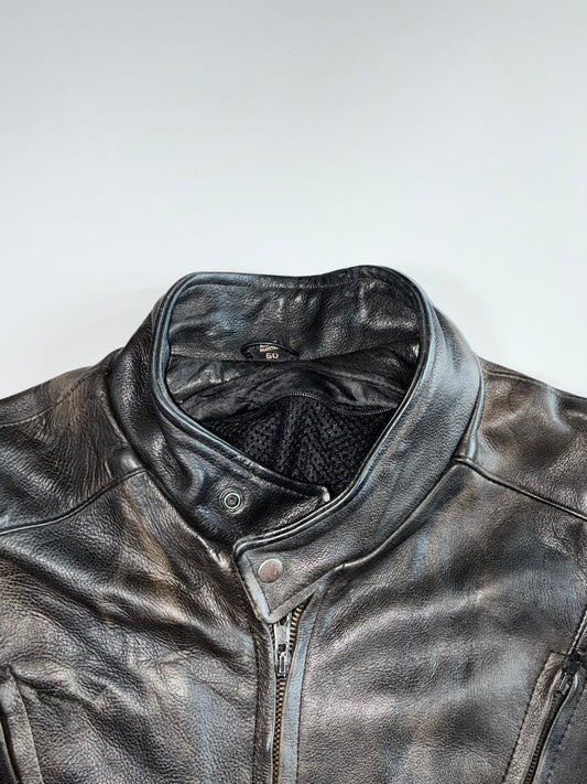 Super Premium Original Racing Heavy Leather Jacket (XL)