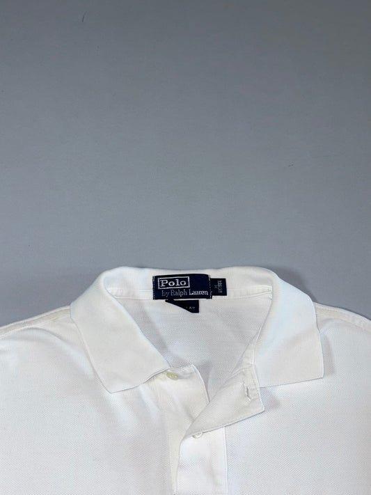 Polo by Ralph Lauren White Long Sleeve Polo Shirt Size (M)