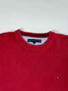 Tommy Hilfiger | Red Classic Crew Neck Knit | (XL)