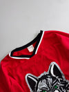 Vintage Wolves Hockey Jersey – Red/Black, Athletic Knit (XL)