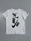 Nike | Stacked Logo Graphic Tee White | (S)