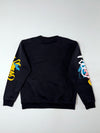 Screenshot Graffiti Skull Embroidered Streetwear Crewneck (M)