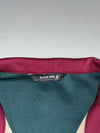 Black Yak Colour Block Zip-Up Track Jacket – Burgundy Cream Green (S)