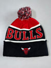 Chicago Bulls Pom Beanie (Adjustable)