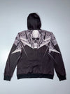 Philipp Plein “Illegal Fight Club” Snake Print Hooded Track Jacket – Black, Straight Cut (L)