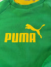 Puma Vintage Raglan Sleeve Crewneck Sweatshirt — Green / Yellow (S)