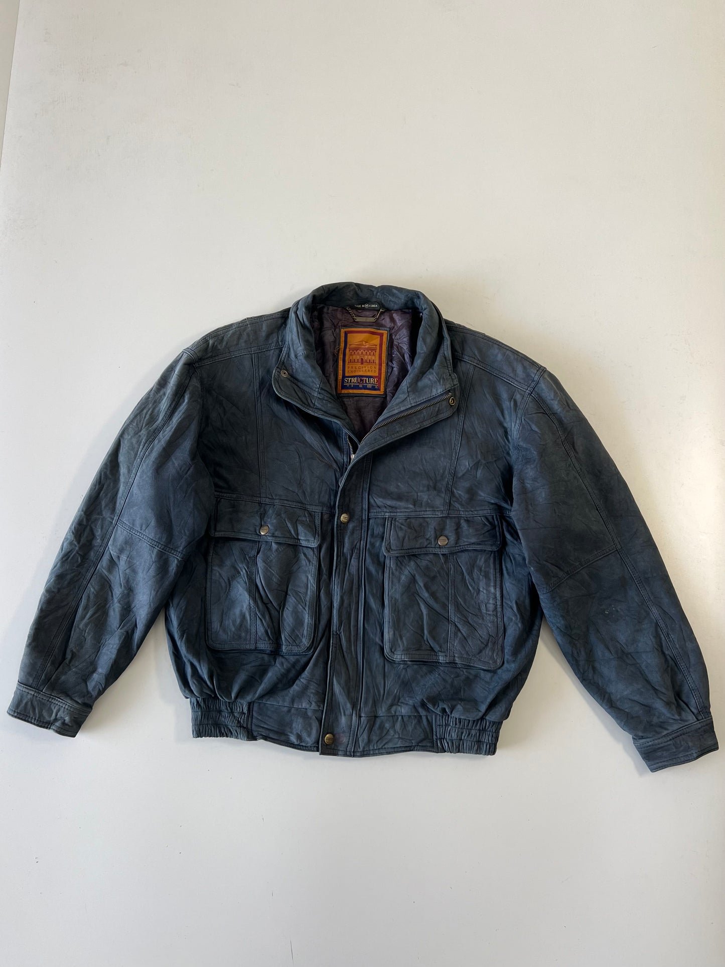 ZSuper Premium Structure Original Leather Jacket (RARE) (L)