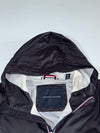 Tommy Hilfiger Black Hooded Windbreaker Jacket (L/XL)